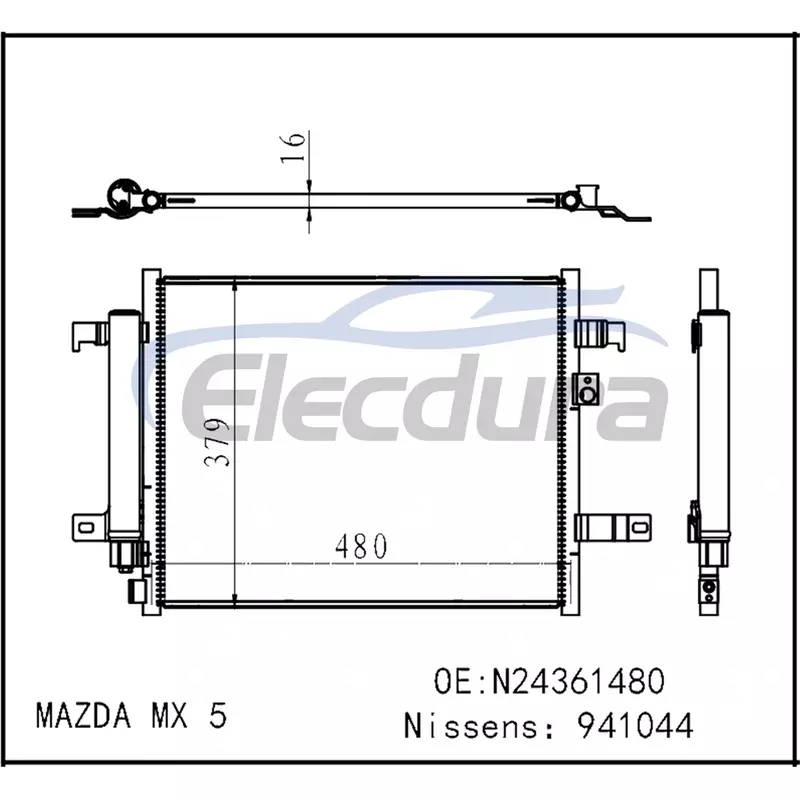 N24361480 Mazda Mx-5 Miata 2016-2024 Конденсатор кондиционера