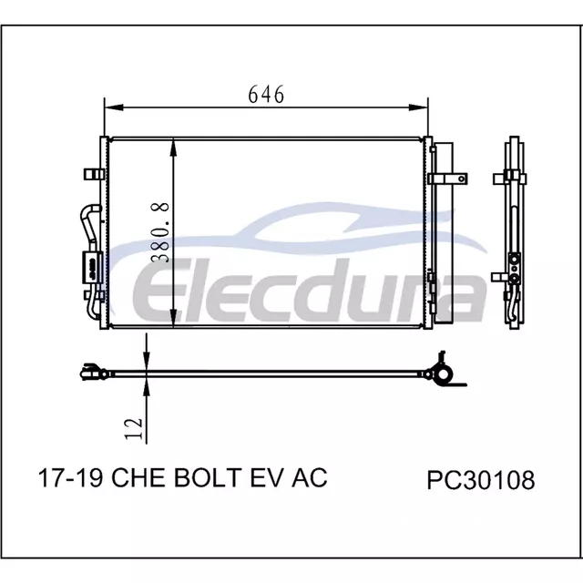 42465904 Chevrolet Bolt EV 2017-2019 Condenseur de climatisation