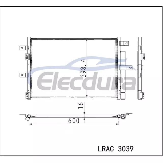 8105100V5070 JAC J7 2020-pr&eacute;sent Condenseur de climatisation