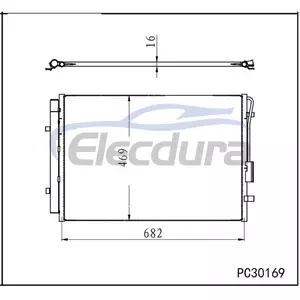 97606S8500 Hyundai Palisade 2020-2021 kl&iacute;makondenz&aacute;tor