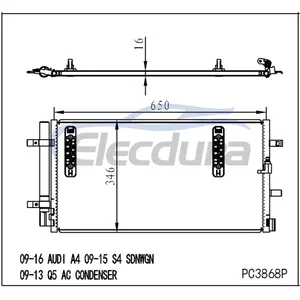 8K0260403AB Audi A4 2008-2016 Condensator A/C