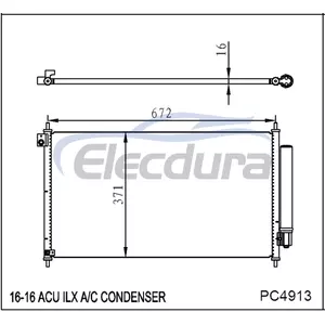 80110TV9A01 Honda Acu Ilx 2016 aircocondensor