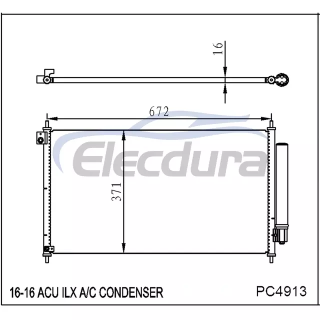 80110TV9A01 Honda Acu Ilx 2016 A/C-Kondensator