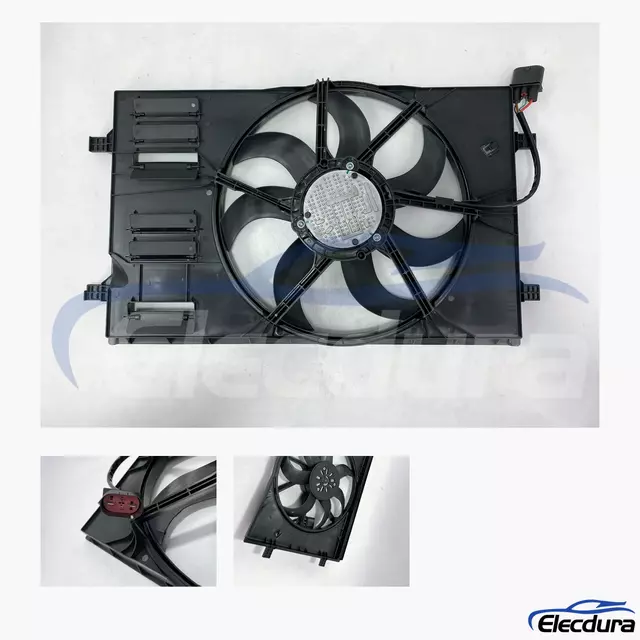 Volkswagen Golf / Golf GTI / Golf R / Alltrack / SportWagen / e-Golf Conjunto de ventilador de resfriamento de radiador sem escova...