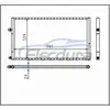 Universal Condensador de A/C 595 &times; 239 &times; 20 mm