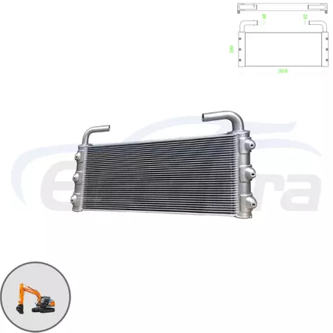4668376 Hitachi ZX160-3 ψύκτη υδραυλικού λαδιού χονδρική αντικατάσταση aftermarket για διανομείς ανταλλακτικών εκσκαφέων