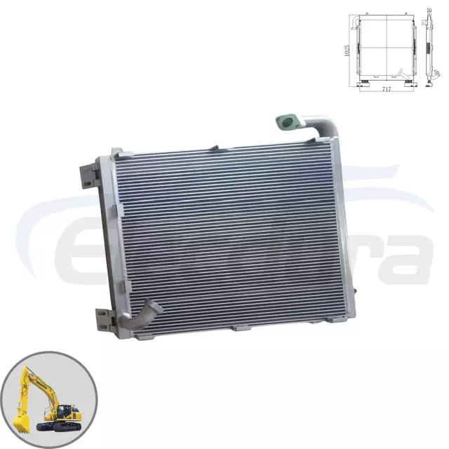 Refroidisseur d'huile hydraulique 20Y-03-63110 717x1025mm, fournisseur en gros pour Komatsu PC200-6 PC220-6, commande en gros, remplacement du march&eacute; secondaire