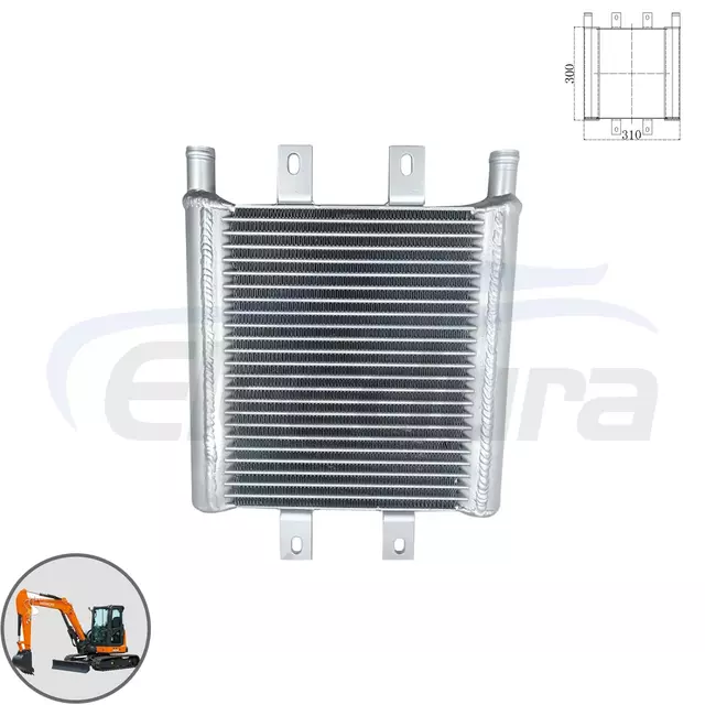 4373424 Reemplazo del mercado de accesorios al por mayor del enfriador de aceite hidr&aacute;ulico Hitachi ZX55 para distribuidores de piezas de excavadoras