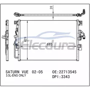 22713545 Saturn Vue 2002-2005 aircocondensor