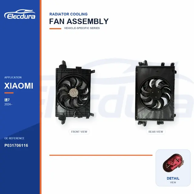 Hűtőventil&aacute;tor-egys&eacute;g Xiaomi SU7 P031706116 t&ouml;meges sz&aacute;ll&iacute;t&aacute;shoz