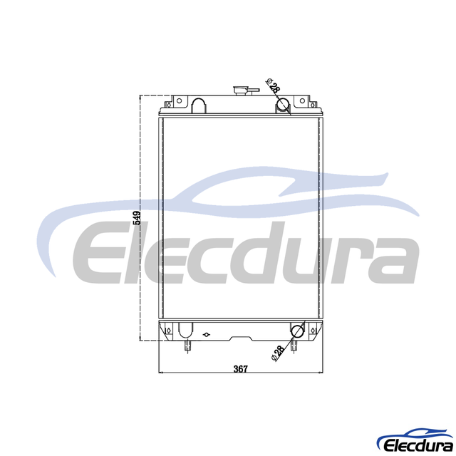 21U-03-31102 ถังเก็บน้ำ Komatsu PC35 หม้อน้ำ แกน