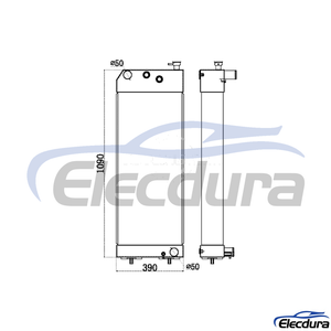 423-4019 Caterpillar E324 라디에이터