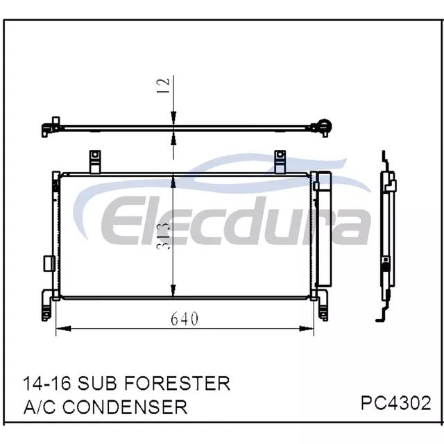 73210SG000 Subaru Forester 2014-2018 Condensador de A/C