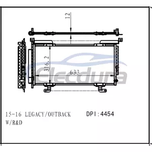 73210AL00A Subaru Legacy 2015-2019 Condensador A/C