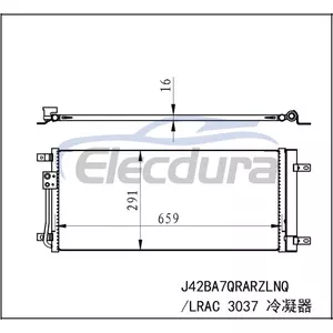 J428105010BA Chery Tiggo 4 2017+ Conjunto de condensador de aire acondicionado