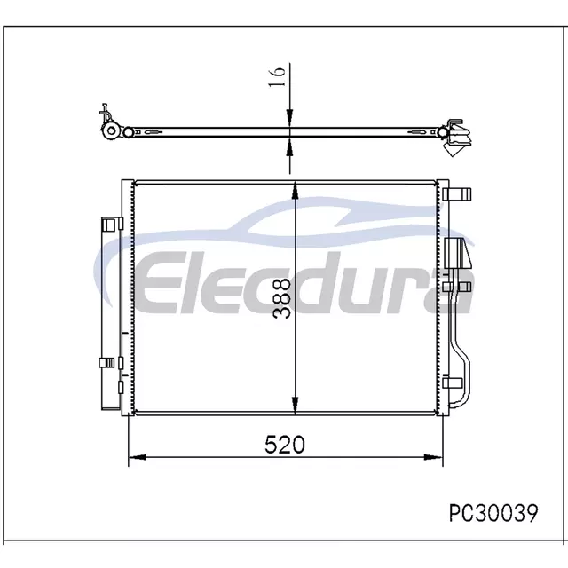 8846024140 Lexus Gs450h 2016-2018 3,5LA/C Skraplacz