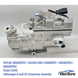 ES34C ηλεκτρικός συμπιεστής AC για Audi Q5 A6 A8 S6 Hybrid OE 8R0260797C 4G0260797A Denso 042200-0383