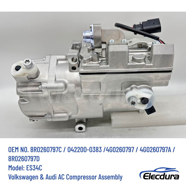 Електричний компресор кондиціонера ES34C для Audi Q5 A6 A8 S6 Hybrid OE 8R0260797C 4G0260797A Denso 042200-0383