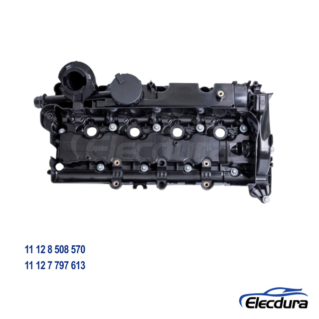 غطاء صمام محرك BMW 11128508570 لمحركات 5/3/1 / X Series E60 E61 E83 E90 E91 E92 E93 E84، استبدال OEM 