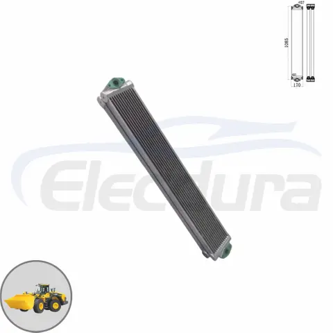 Răcitor de ulei hidraulic montat complet 423-03-41230 potrivit pentru Komatsu WA380-6. Design rezistent din aluminiu disponibil pentru volum mare