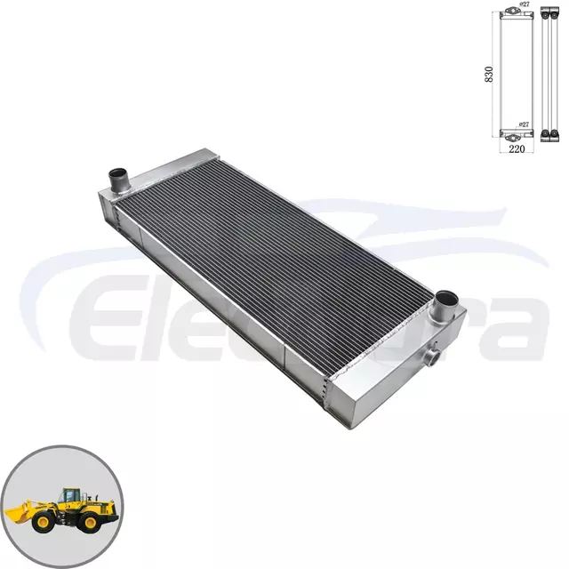 Kompletn&iacute; chladič hydraulick&eacute;ho oleje 423-03-44030 vhodn&yacute; pro Komatsu WA470-6. Pro velkoobjemov&yacute; velkoobchod je k dispozici odoln&yacute; hlin&iacute;kov&yacute; design