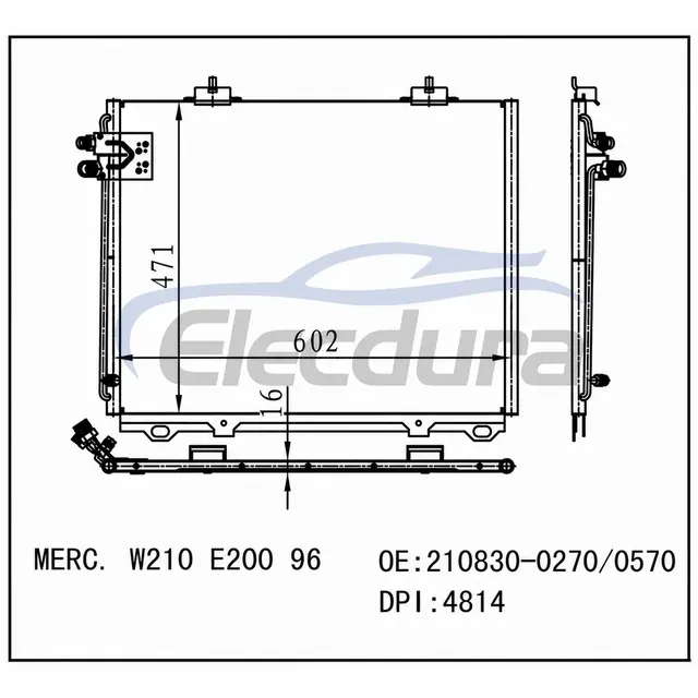 210830-0270 Mercedes-Benz E300d W210 1995-1999 Skraplacz A/C