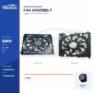 ラジエーター冷却ファンASSY BMW用 G05 600W 17428655761バルク電源