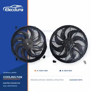 ユニバーサルラジエーター冷却ファン 16 インチ厚湾曲ブレード 120W 卸売
