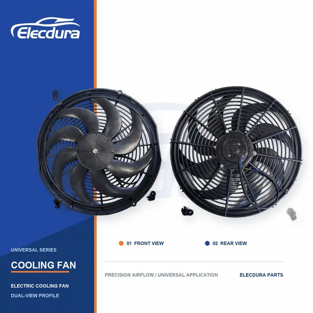 Univerz&aacute;ln&iacute; Ventil&aacute;tor chladiče 16palcov&aacute; tlust&aacute; zakřiven&aacute; čepel 120W velkoobchod