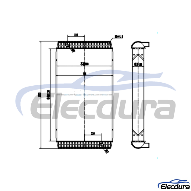11110637 Volvo L150E L180E L220E 엔진 라디에이터