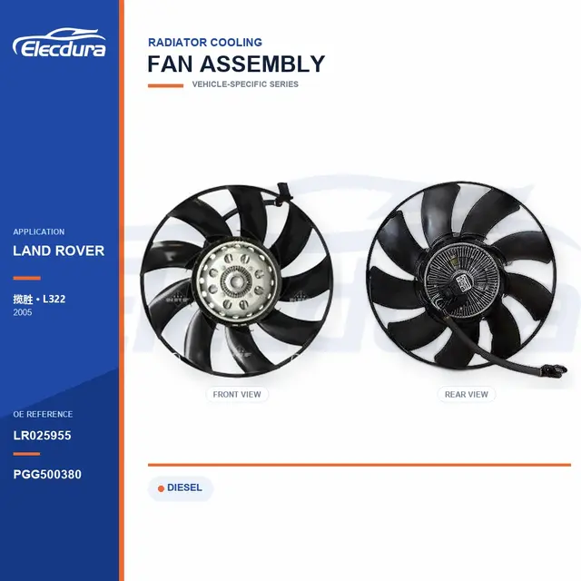 Ventola di raffreddamento radiatore per Land Rover Range Rover Sport LR025955 Fornitura in grandi quantit&agrave;