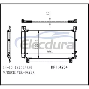 8846053080 Lexus Is250 2014-2015 kl&iacute;makondenz&aacute;tor