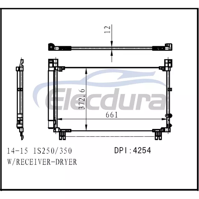 8846053080 Lexus Is250 2014-2015 condensador A/C