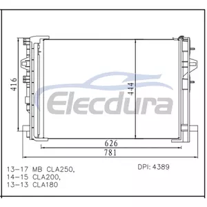 2465000454 Mercedes-Benz Mb Cla250 2013-2017 A/C kondensator