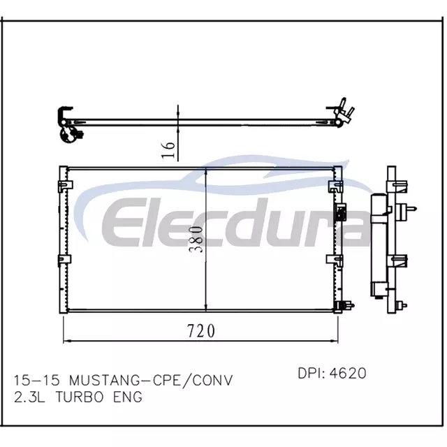 FR3Z19712A Ford Mustang 2015+ airco condensor