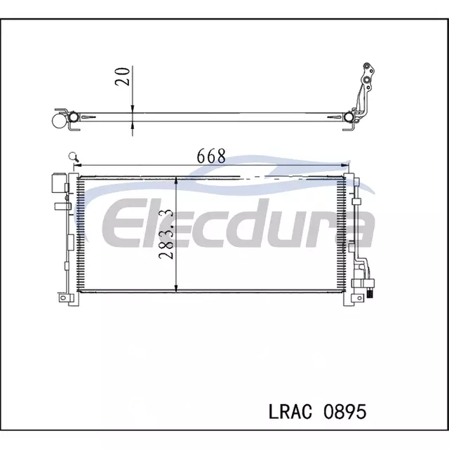 97606J5050 Genesis G70 2017+ Συγκρότημα συμπυκνωτή A/C 20mm Πυρήνας