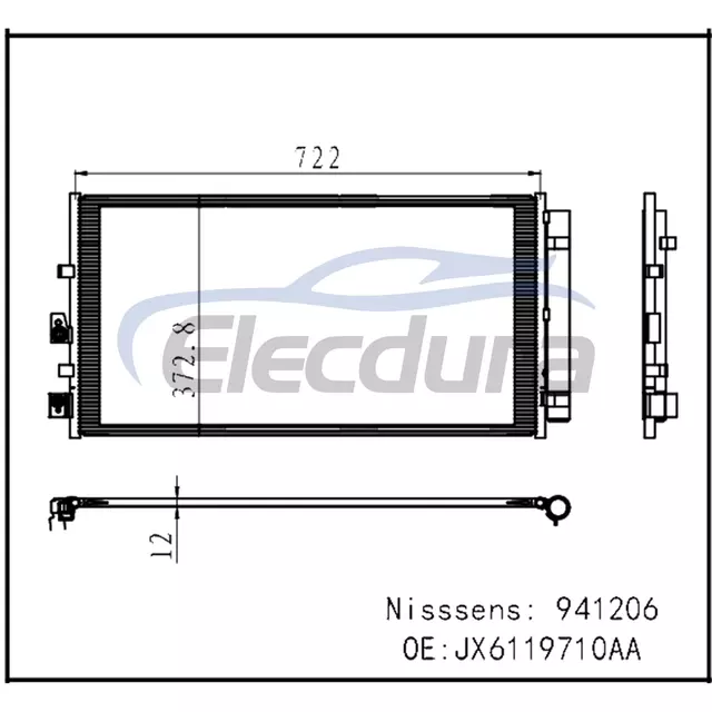 JX6119710AA Ford Foucs Mk4 2018–2024 A/C-Kondensator