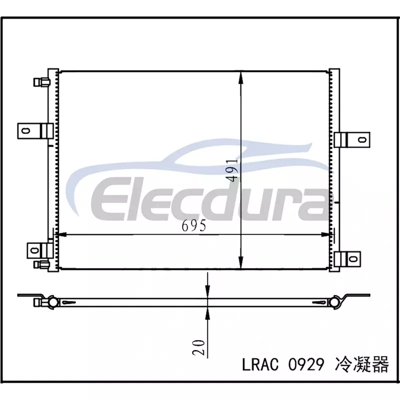 5001864981 르노트럭 매그넘 AE 1990-현재 A/C 콘덴서