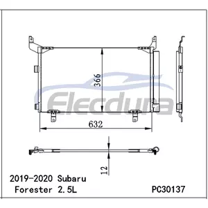 73210SJ000 Конденсатор кондиціонера Subaru Forester 2019-2024