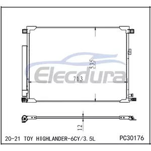 884A00E010 Toyota Highlander 2020-2022 airco condensor