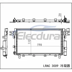 8105100K80 Grande Muralha Hover H5 2011+ Condensador de A/C Montagem