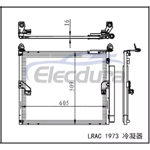 88460-60440 Toyota Land Cruiser Prado 150 2009+ Airco condensoreenheid