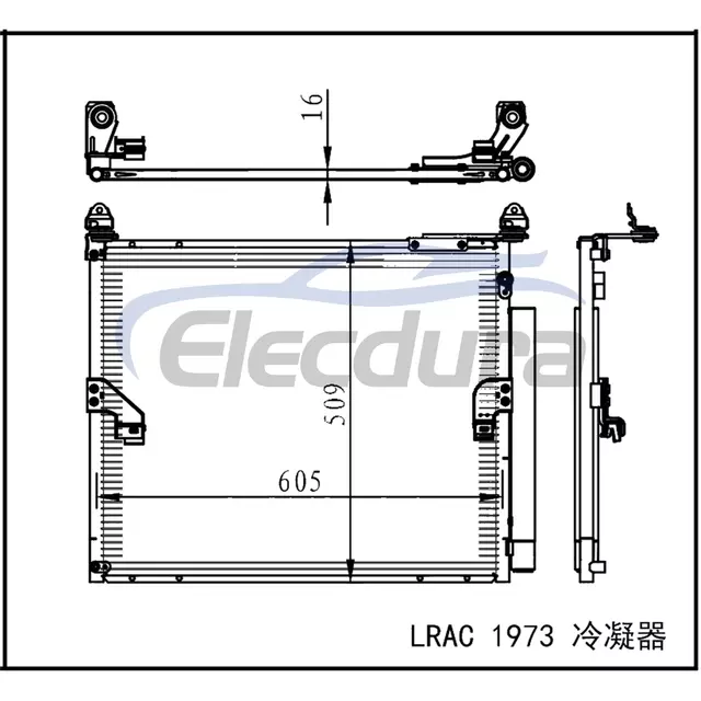 88460-60440 Toyota Land Cruiser Prado 150 2009+ Ansamblu condensator A/C