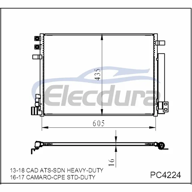 22966151 Cadillac ATS 2013-2019 Condensator A/C
