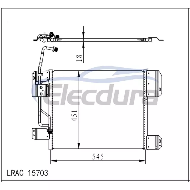 A9405000254 Mercedes-Benz Axor 2001+ Condensador A/C