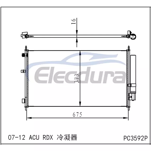80110STKA01 Honda Acu Rdx 2007-2012 Συμπυκνωτής A/C