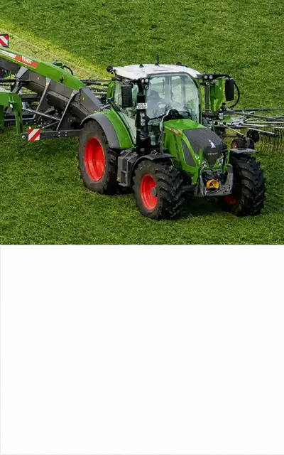 Agricultural tractors and farming machinery for AC compressor applications