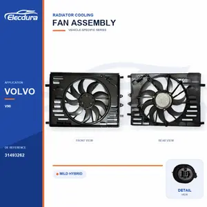 Rakitan kipas pendingin radiator untuk Volvo V90 / XC60 31493262 Pasokan Massal