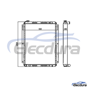 4286102 Hitachi Serbatoio dell'acqua EX220-2 Radiatore Nucleo