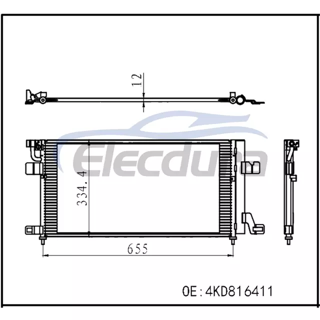 4KD816411 Audi A6 (C8) 2019+ Condensator A/C